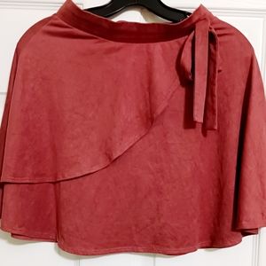 Charlotte Russe Faux Suede Mini Skirt Size Small